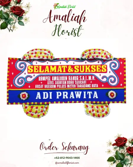 Papan Bunga Ucapan Selamat Molosipat W